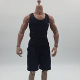 Maxbell 1:6 Men Sports Vest Suit Soldier Clothing for Phicen 12in Doll Accs Parts black