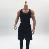 Maxbell 1/6th Figure Black Men's Clothing Sports Suit Model for 12" Male Body Dolls