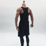 Maxbell 1/6th Figure Black Men's Clothing Sports Suit Model for 12" Male Body Dolls
