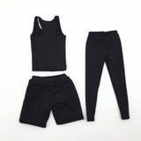 Maxbell 1/6th Figure Black Men's Clothing Sports Suit Model for 12" Male Body Dolls