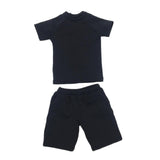 Maxbell 1/6 Male Short Sleeves T-shirt Shorts Set for 12'' Action Figure Black