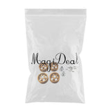 Maxbell 4 Pieces RC Car Wheel Hubs for WPL JJRC 1/16 RC Semi-pickup Truck Car Golden