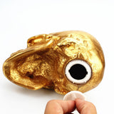 Maxbell Resin Creative Gold Human Head Money Box Saving Piggy Bank Halloween Gifts