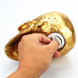 Maxbell Resin Creative Gold Human Head Money Box Saving Piggy Bank Halloween Gifts