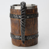 Maxbell Stainless Steel Mug Imitation Wood Cup Beer Coffee Cup Christmas Cup Bar