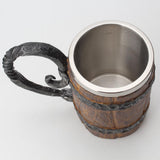 Maxbell Stainless Steel Mug Imitation Wood Cup Beer Coffee Cup Christmas Cup Bar
