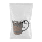 Maxbell Stainless Steel Mug Imitation Wood Cup Beer Coffee Cup Christmas Cup Bar