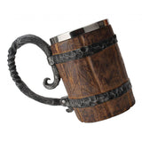 Maxbell Stainless Steel Mug Imitation Wood Cup Beer Coffee Cup Christmas Cup Bar