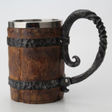 Maxbell Stainless Steel Mug Imitation Wood Cup Beer Coffee Cup Christmas Cup Bar