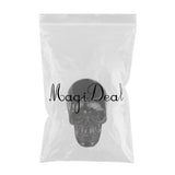 Maxbell Pen Holder Makeup Brush Black Skull Storage Box Tube Creative Desktop Decor