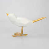 Maxbell Resin Simple Modern Decoration Origami Bird Ornaments Birthday Gifts Golden