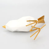 Maxbell Resin Simple Modern Decoration Origami Bird Ornaments Birthday Gifts Golden
