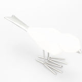 Maxbell Resin Simple Modern Decoration Origami Bird Ornaments Birthday Gifts Silver