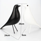 Maxbell Resin Dove Ornament Art Bird Creative Office Home Furniture Decoration Black