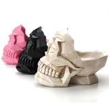 Maxbell Skull Phone Holder Storage Container Personality Creative Home Decor Black