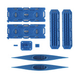 Maxbell RC Rock Crawler Simulated Decoration Escape Plate Fuel Tank Yacht Blue