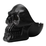 Maxbell Skeleton Head Style Ashtray Resin Simulation Head Model Halloween Black