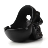 Maxbell Skeleton Head Style Ashtray Resin Simulation Head Model Halloween Black