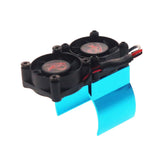 Maxbell Climbing Car Upgrade Parts Heatsink Sensitive Radiator Motor Cooling Blue