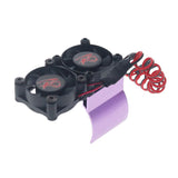 Maxbell Climbing Car Upgrade Parts Heatsink Sensitive Radiator Motor Cooling Purple