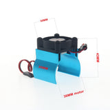 Maxbell RC Model Cooling Fan 36mm Motor Heatsink for RC Rock Crawler Parts Blue