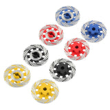 Maxbell 2Pcs Metal Wheel Rim Brake Disc for 1/7 RC Bigfoot RC Monster Trucks Blue