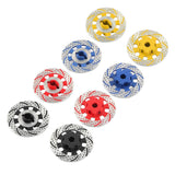 Maxbell 2Pcs Metal Wheel Rim Brake Disc for 1/7 RC Bigfoot RC Monster Trucks Blue