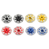 Maxbell 2Pcs Metal Wheel Rim Brake Disc for 1/7 RC Bigfoot RC Monster Trucks Blue