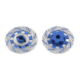 Maxbell 2Pcs Metal Wheel Rim Brake Disc for 1/7 RC Bigfoot RC Monster Trucks Blue