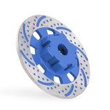 Maxbell 2Pcs Metal Wheel Rim Brake Disc for 1/7 RC Bigfoot RC Monster Trucks Blue