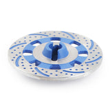 Maxbell 2Pcs Metal Wheel Rim Brake Disc for 1/7 RC Bigfoot RC Monster Trucks Blue