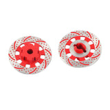 Maxbell 2Pcs Metal Wheel Rim Brake Disc for 1/7 RC Bigfoot RC Monster Trucks Red
