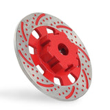 Maxbell 2Pcs Metal Wheel Rim Brake Disc for 1/7 RC Bigfoot RC Monster Trucks Red