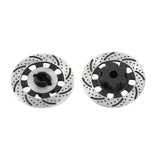 Maxbell 2Pcs Metal Wheel Rim Brake Disc for 1/7 RC Bigfoot RC Monster Trucks Black