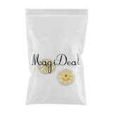 Maxbell 2Pcs Metal Wheel Rim Brake Disc for 1/7 RC Bigfoot RC Monster Trucks Yellow