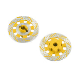 Maxbell 2Pcs Metal Wheel Rim Brake Disc for 1/7 RC Bigfoot RC Monster Trucks Yellow