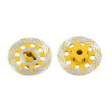 Maxbell 2Pcs Metal Wheel Rim Brake Disc for 1/7 RC Bigfoot RC Monster Trucks Yellow