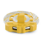 Maxbell 2Pcs Metal Wheel Rim Brake Disc for 1/7 RC Bigfoot RC Monster Trucks Yellow