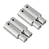 Maxbell 2Pcs Plastic Double Out Exhaust Pipe for 1/10 RC Racing Drifts Car Toy