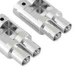 Maxbell 2Pcs Plastic Double Out Exhaust Pipe for 1/10 RC Racing Drifts Car Toy