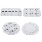 Maxbell Metal Watercolor Palette Mixing Painting Color Toning Tray Round 10 Slot