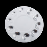 Maxbell Metal Watercolor Palette Mixing Painting Color Toning Tray Round 10 Slot