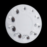Maxbell Metal Watercolor Palette Mixing Painting Color Toning Tray Round 10 Slot
