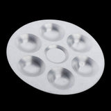 Maxbell Painting Model Mixing Color Tray Kits Paint Palette 6-Slot Round 5.31inch