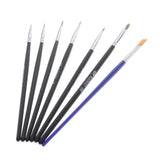 Maxbell Toy Model Hobby Artist Painting Brush Set Hand Tool Accessory M 7pcs