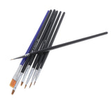 Maxbell Toy Model Hobby Artist Painting Brush Set Hand Tool Accessory M 7pcs