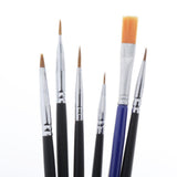 Maxbell Toy Model Hobby Artist Painting Brush Set Hand Tool Accessory M 7pcs