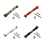 Maxbell Aluminum Alloy Steering Rod Servo Linkage for JJRC WPL 1/12 RC Car Titanium