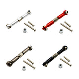 Maxbell Aluminum Alloy Steering Rod Servo Linkage for JJRC WPL 1/12 RC Car Titanium