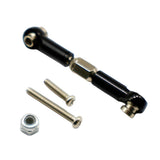 Maxbell Aluminum Alloy Steering Rod Servo Linkage for JJRC WPL 1/12 RC Car Black